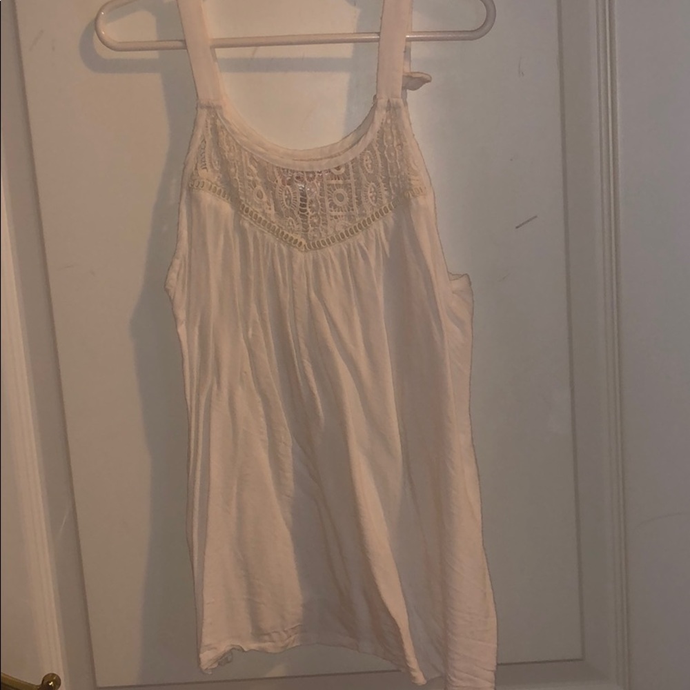 Cute White Lace Tank Top